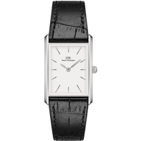 Daniel Wellington DW Montre 24x35mm MIC Bound Black Crocodile Silver