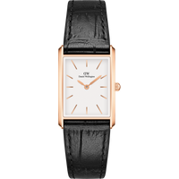 Daniel Wellington DW Montre 22x32 MIC Bound Black Crocodile Rose Gold