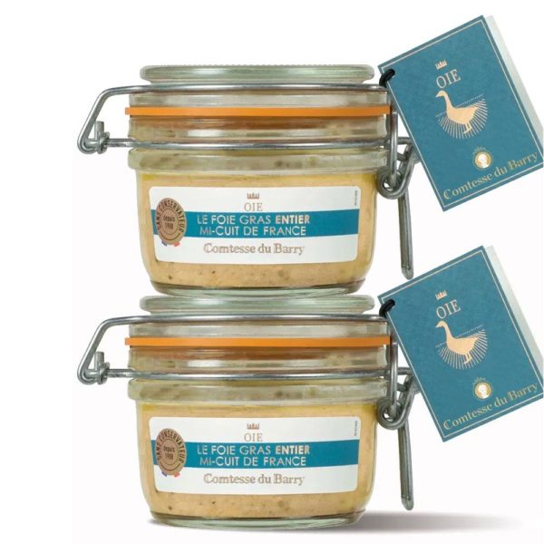 Lot de 2 Foie gras d’oie entier mi-cuit 125g-Comtesse du Barry